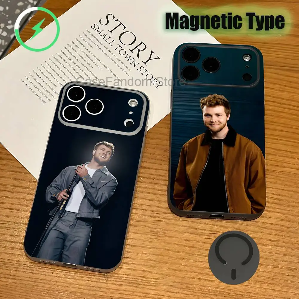 

A--Alex Warren Youll Be Alright Kid For iPhone 17,16,15,14,13,12,Pro,Max,Transparent gray Phone Case Magnetic Wireless Charging