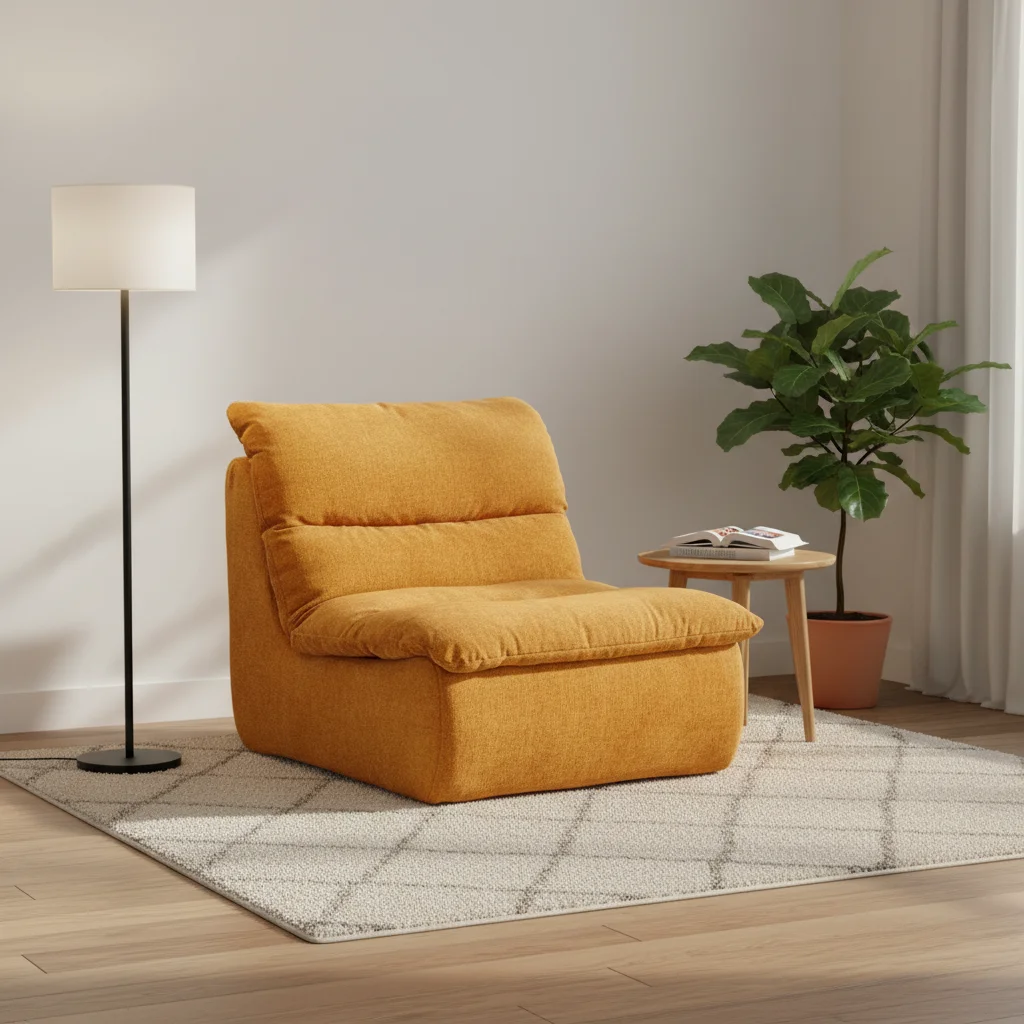 Vacuum compression single sofa recliner living room bedroom balcony leisure fabric bean bag chair