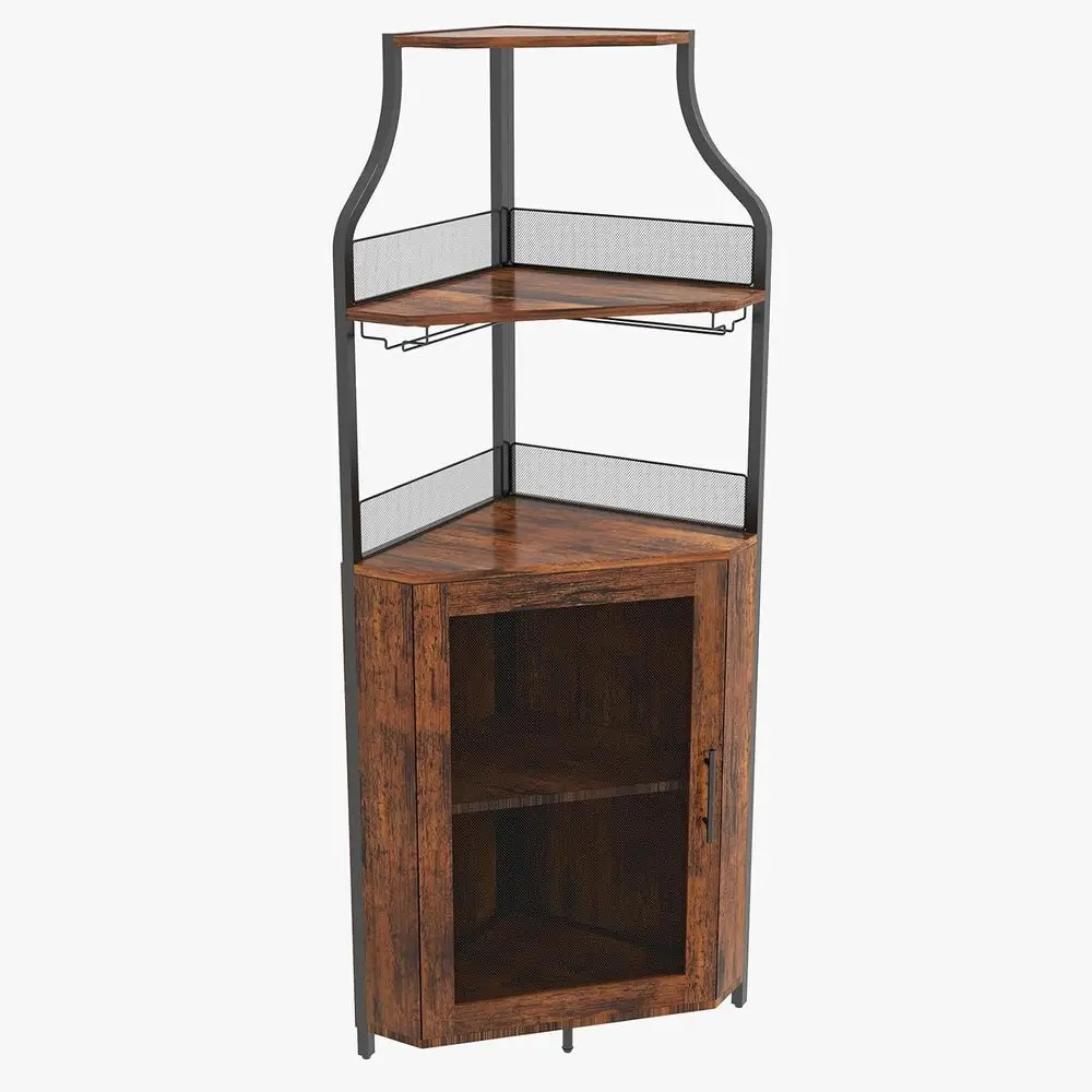 

Съемная винная полка, барный шкаф со стеклянным держателем, небольшой сервант, буфетный шкаф, шкаф для спиртного кофе-бара с сетчатой дверью, ретро