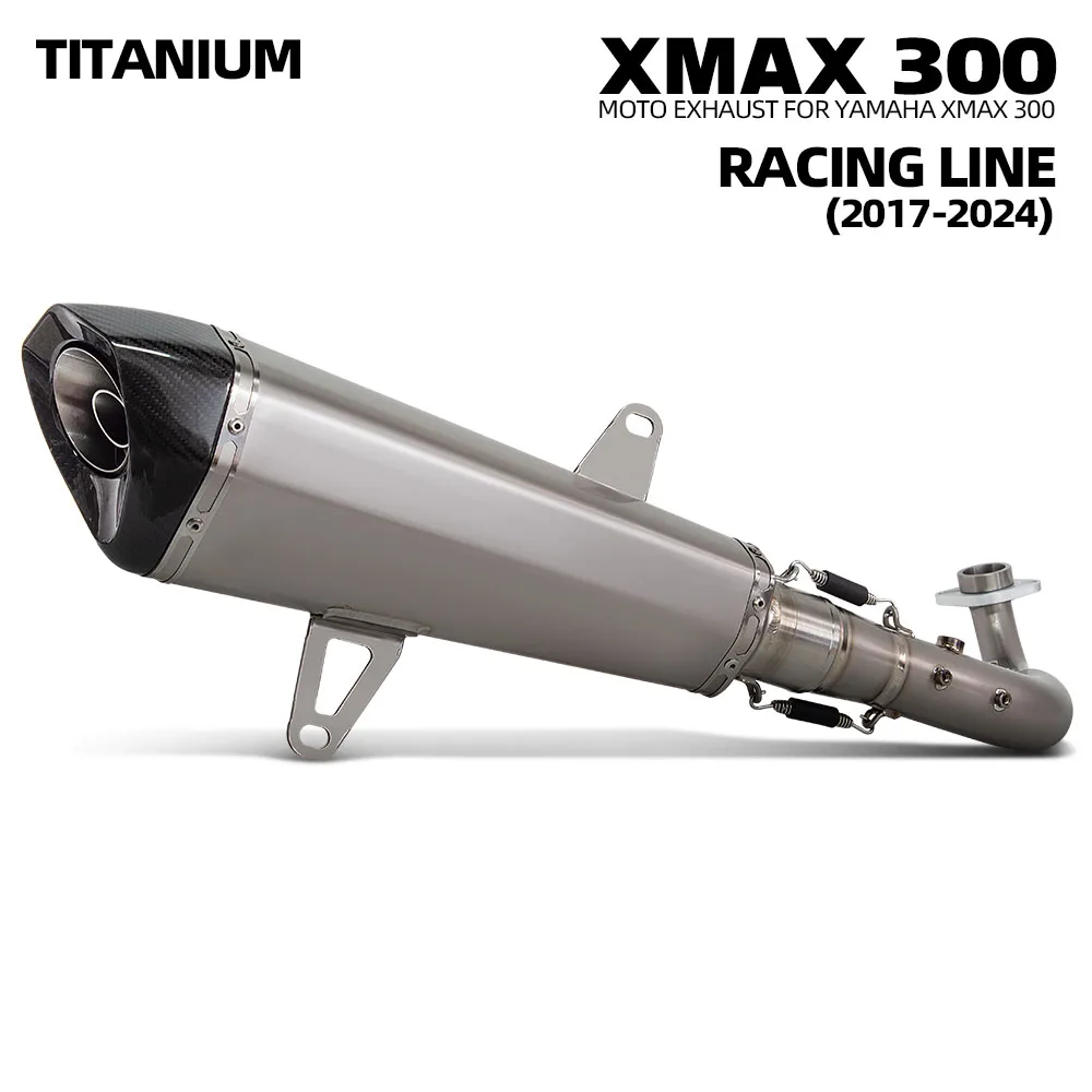 

For Yamaha XMAX 300 Motorcycle Full Exhaust System High Performance Racing Line Slip On Exhaust Pipe Scooter