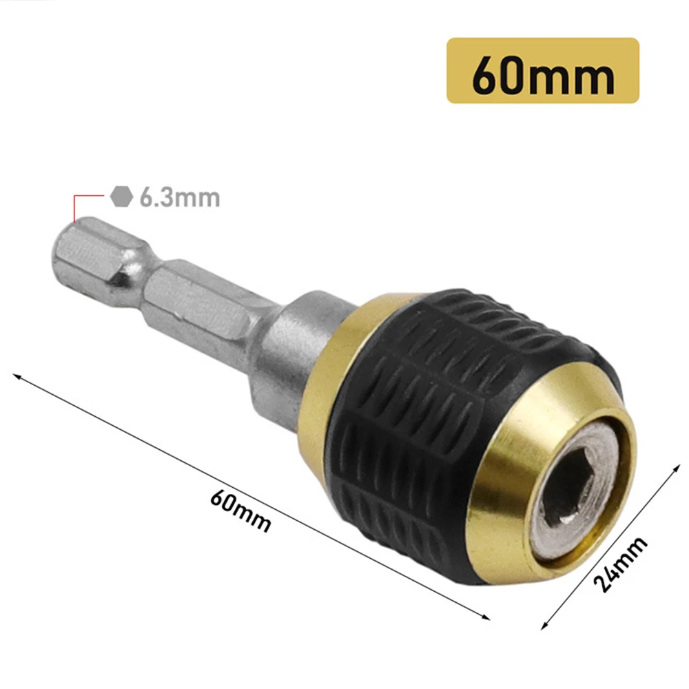 Supporto per punta da trapano Driver esagonale a cambio rapido con gambo esagonale da 1/4 pollici con punta da trapano adattatore per punta elettrica con estensione della barra s per cacciavite