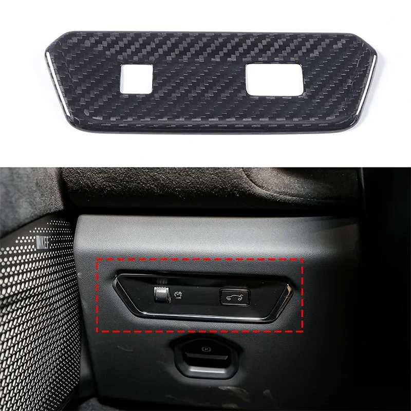 

Zinky Car Interior Trunk Switch Button Decorative Frame Cover for Lotus EMIRA 2021-2023 Real Carbon Fiber Accessories 1Pcs