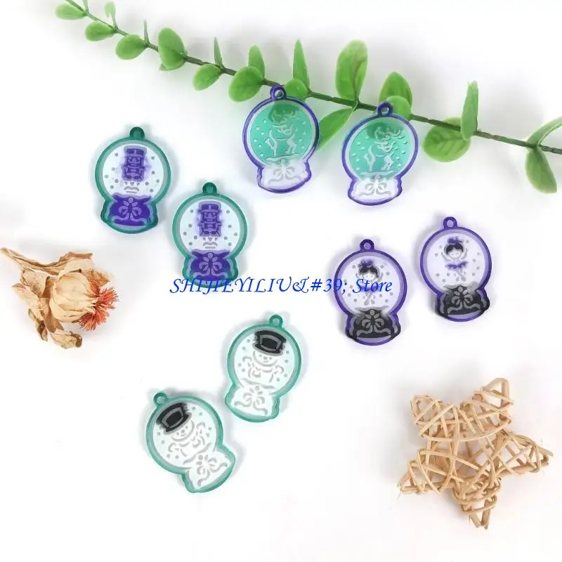 

E21f 6pcs Crystal Ball Chepchains Клапон