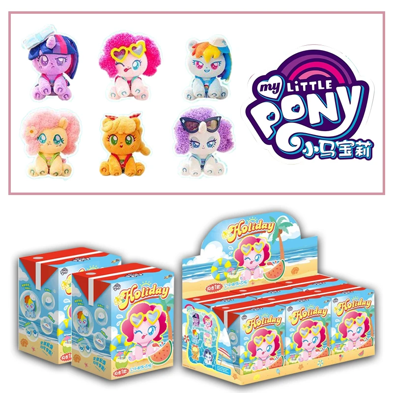

In Stock Original My Little Pony Long Vacation Scene Anime Character Model Collection Desktop Decoration Blind Box Toys Gifts