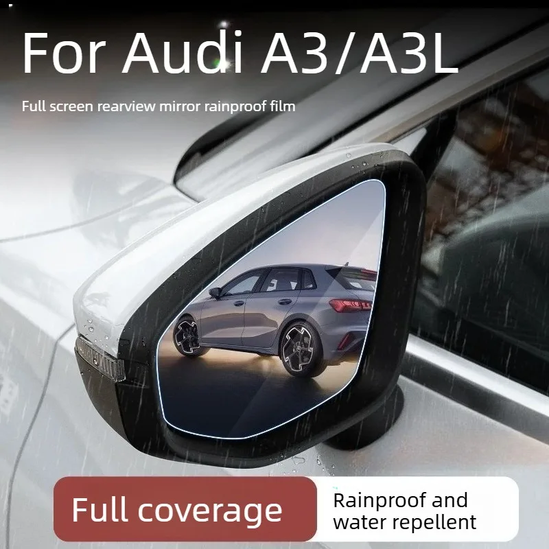 Rearview Mirror Rainproof Film, Anti-fog Waterproof Protective Sticker, Exterior Modification Accessories for Audi A3/A3L