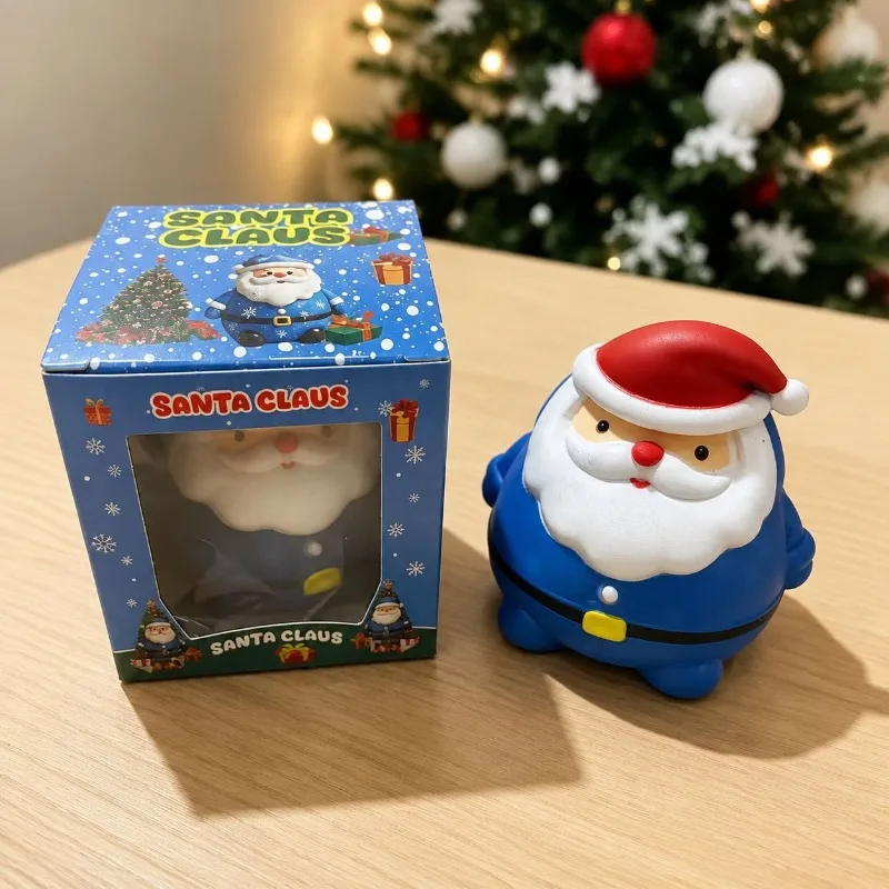 New Cross-Border Santa Claus Maltose Slow Rebound Pinch Music Decompression Toy Cute Fun Gift Box