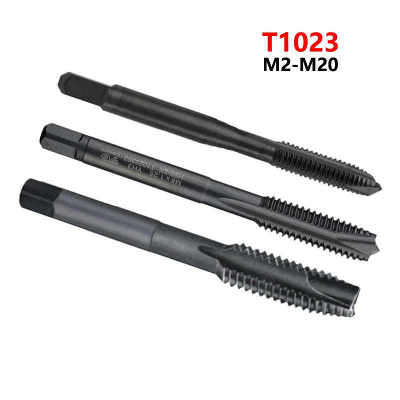 Оригинальная метка T1023 M2-M20 для нержавеющей стали и стали M3 M4 M5 M6 M8 M10 M12 M16 M18 Метчики через отверстие Инструменты с ЧПУ Метчики