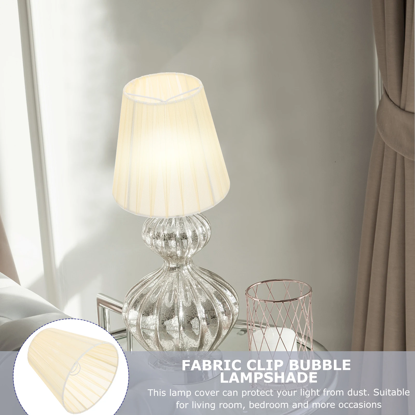 

Clip Bulb Lampshade Clips Translucent Shades Light on Lampshades Floor Cover for