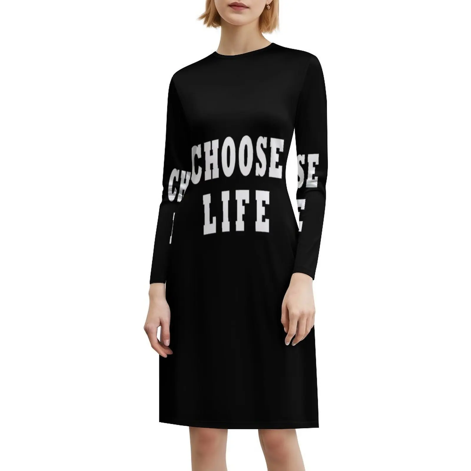 Choose Life レディース エレガント パーティー ドレス A ライン ドレス ショート/ロング/ノースリーブ オプション Choose Life Choose Life Mtv Wham George