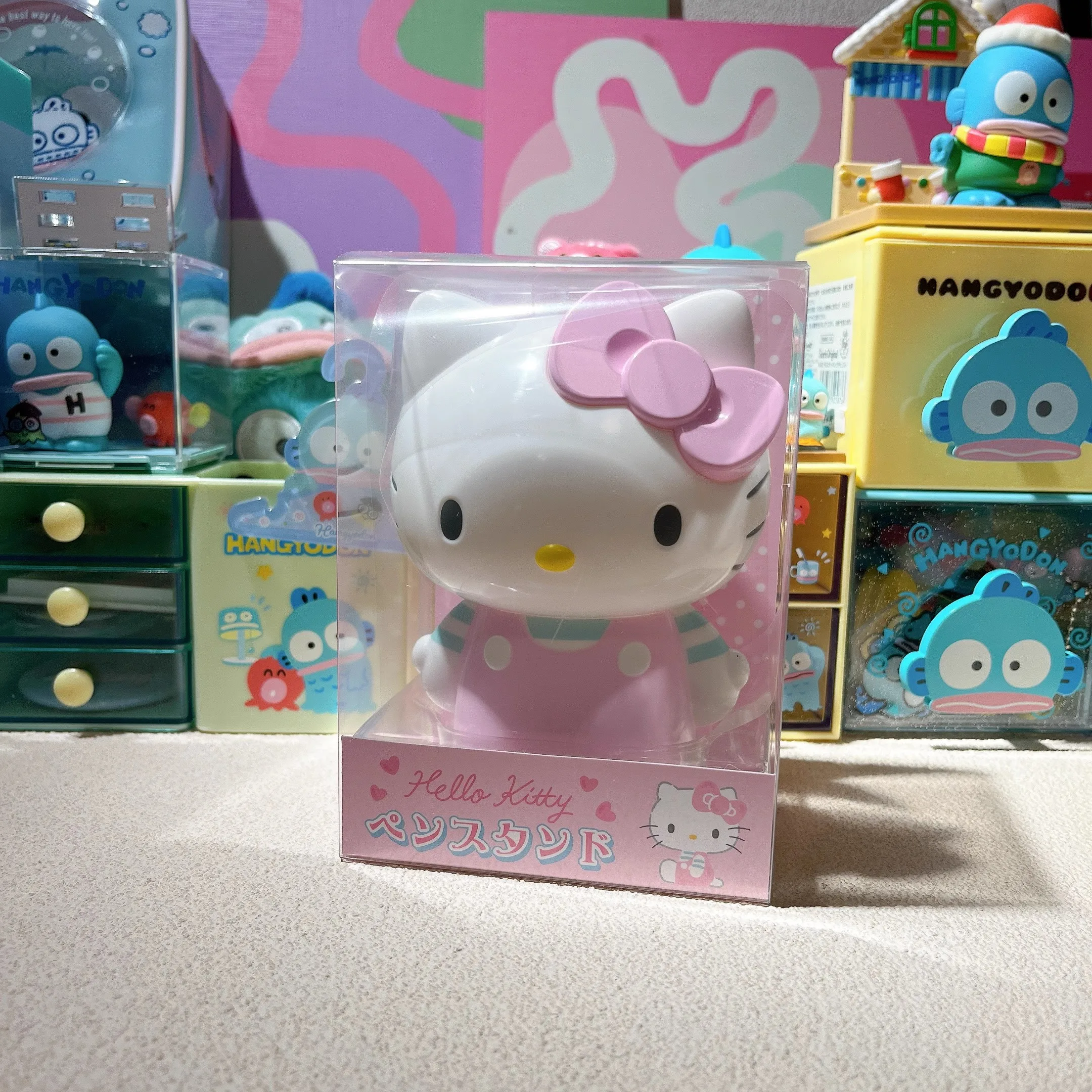 Cute Sanrio Pen Holder Kuromi Hello Kitty My Melody Cinnamoroll Characters Stationery Makeup Brush Storage Box Ornament Kid Gift