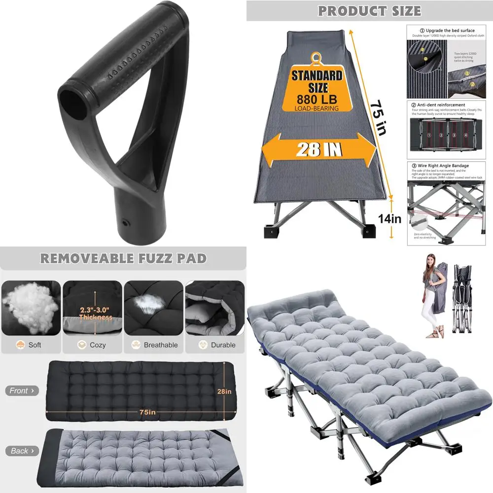 Comfortable Plastic T-Grip Snow Shovel with Replacement Handle for Household Use