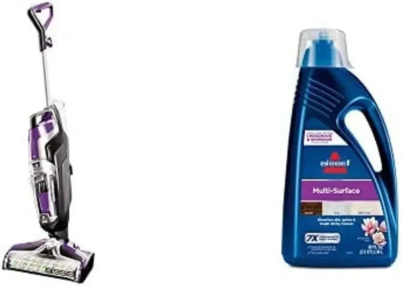 Bissell Crosswave Pet Pro All in One Wet Dry Vacuum Cleaner, 2306A and Bissell 1789G MultiSurface Floor Cleaning Formula