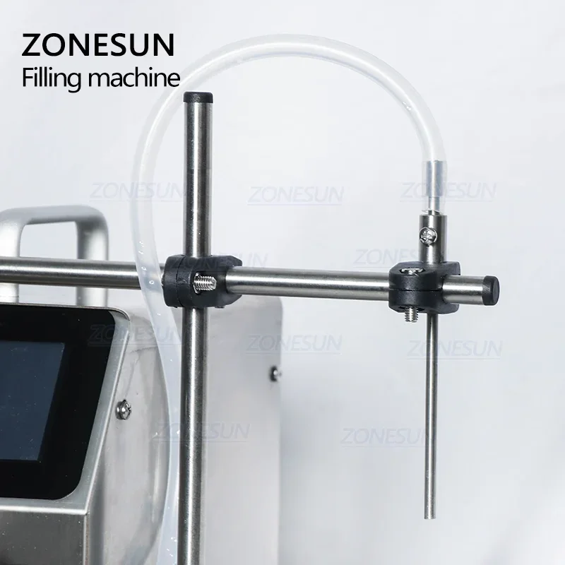 ZONESUN Semi Automatic Digital Liquid Juice Essential Oil Quantitative Filling Machine Peristaltic Pump Small Vial Filler