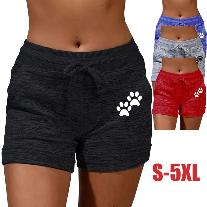 Sommer Damen Shorts Bedruckte Shorts Stretch Niedrige Taille Damen Sexy Strand Fitness Shorts Damen Große Größe