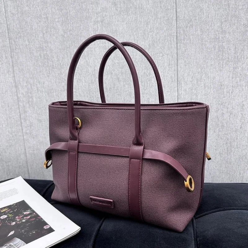 

Элегантная женская сумка только с полированной ручкой, дизайнерский кожаный структурированный кошелек без ремешка