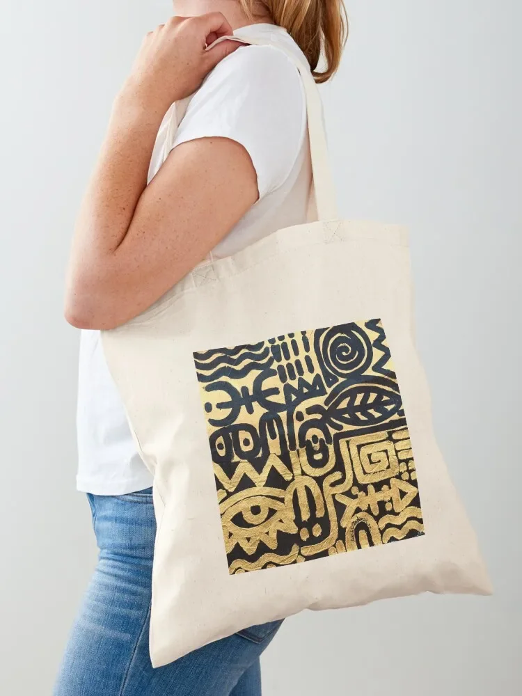 

BLACK ON GOLD SERIES Tote Bag Candy bags canvas bags shopping bag logo eco bag folding