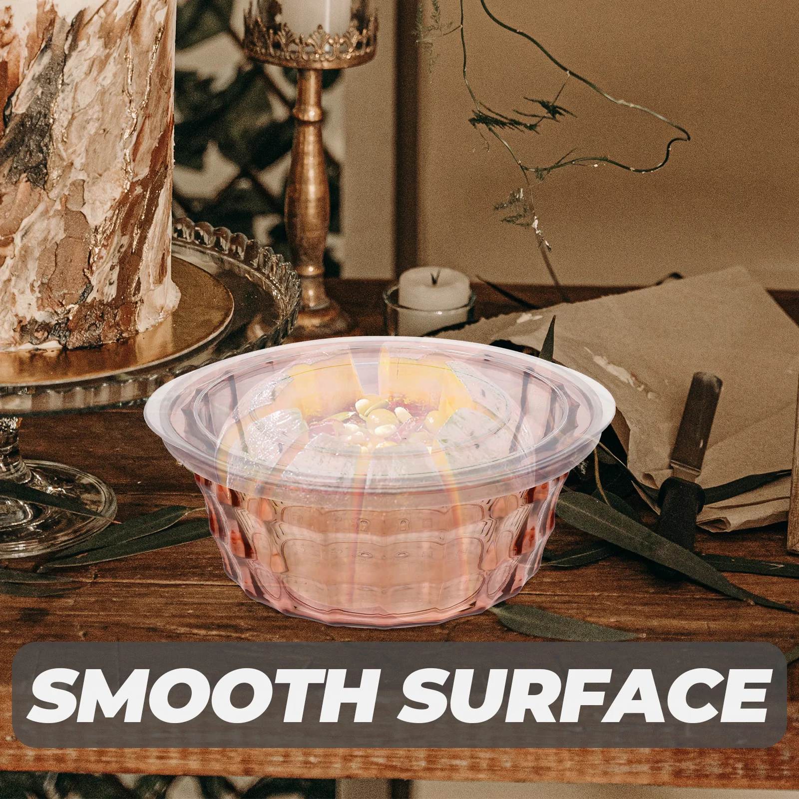 

3 Pcs Food Storage Containers PP Fresh Keeping Salad Snack Vegetable Fruit Meal Prep Box Lightweight for Snacks