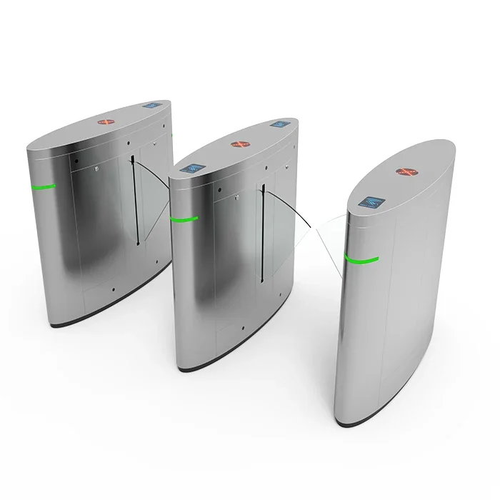 

Stainless Steel Housing Fitness Center Pedestrian Entrance Barrier Gate Access Control Flap Turnstile