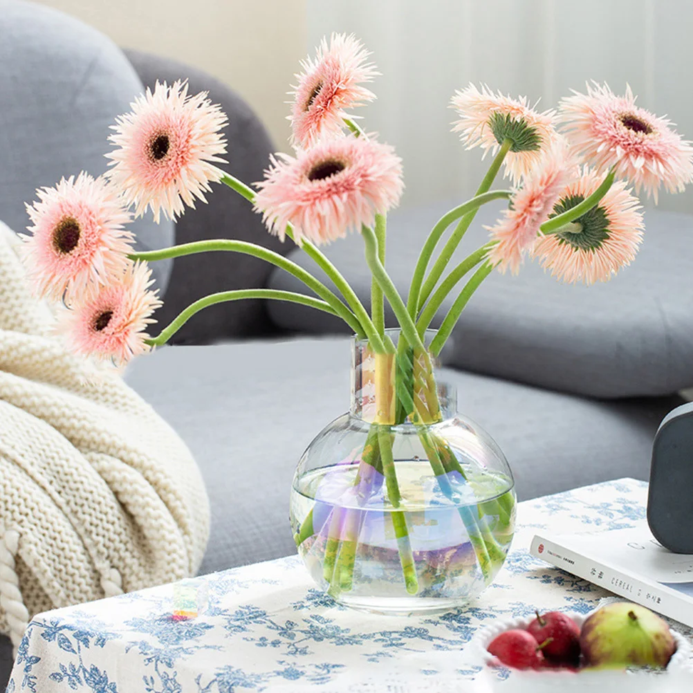 

1Pcs Glass Flower Vase Hydroponic Desktop Decorative Plant Container Flower Arrangement Ornament for Home Wedding Party Decor