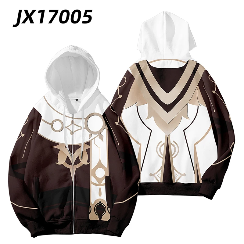 Hot Game Genshin Impact Aether Cosplay Hoodie Women Men Harajuku Sweatshirt Streetwear Hip Hop Pullover Hooded Jacket Outerwear