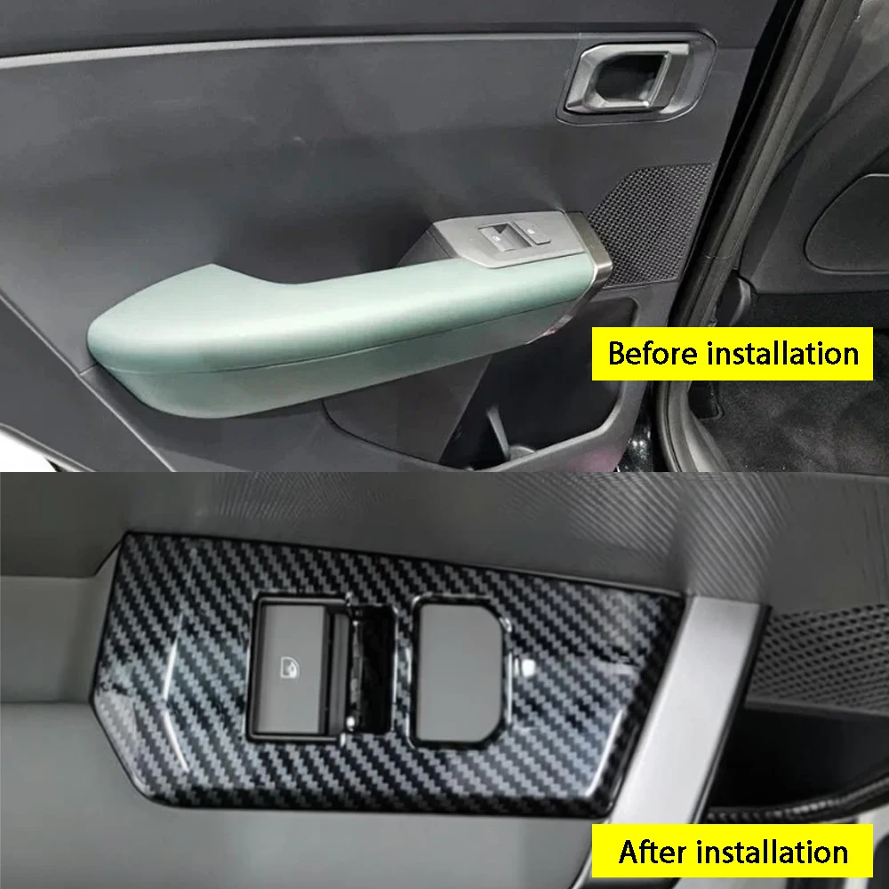 

Car Window Lift Switch Panel Cover For Kia Seltos 2026 ABS Interior Decoration Frame Car Styling Protective Accessories Trim