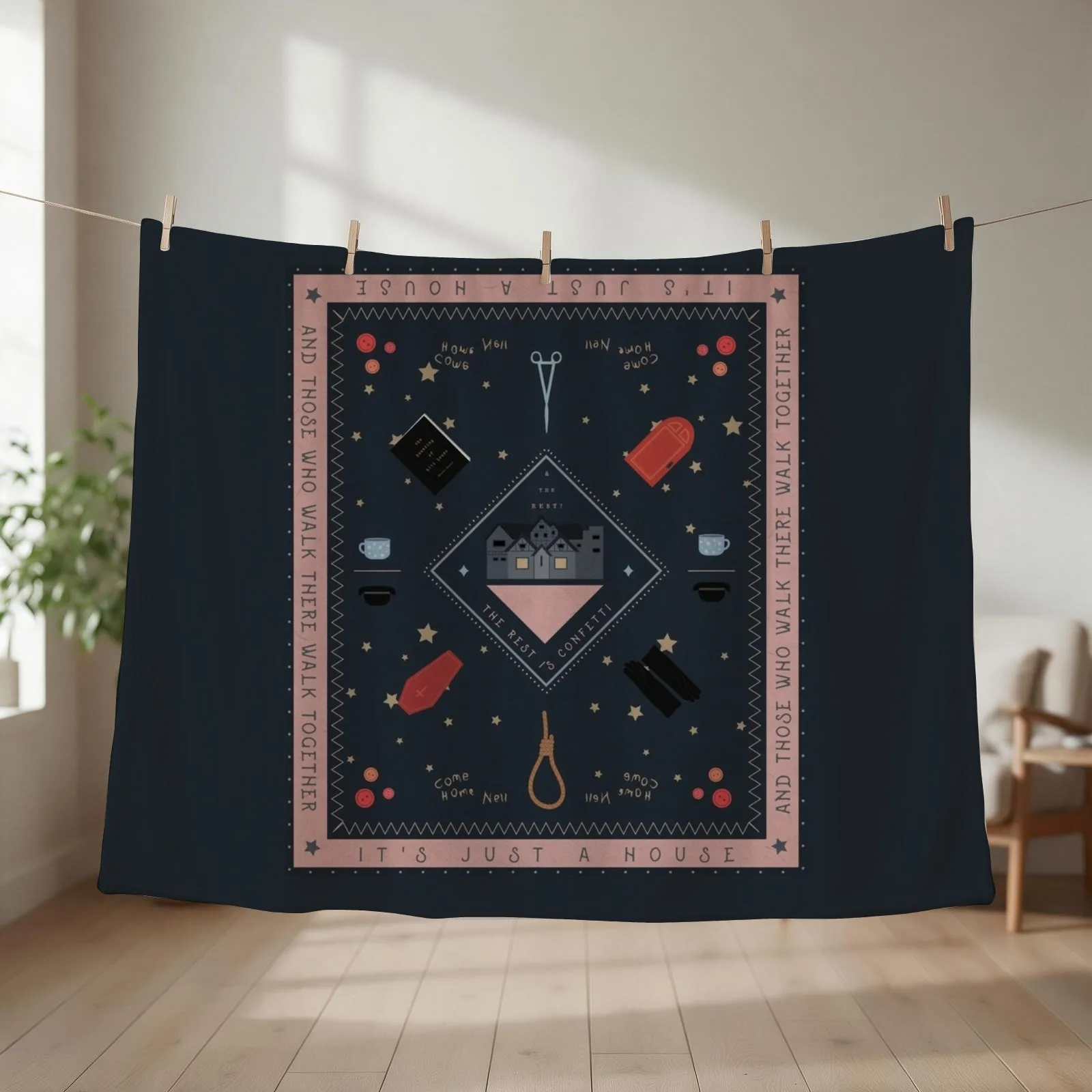 the haunting of hill house Throw Blanket couch cozy soft plush fuzzy picnic outdoor blanket