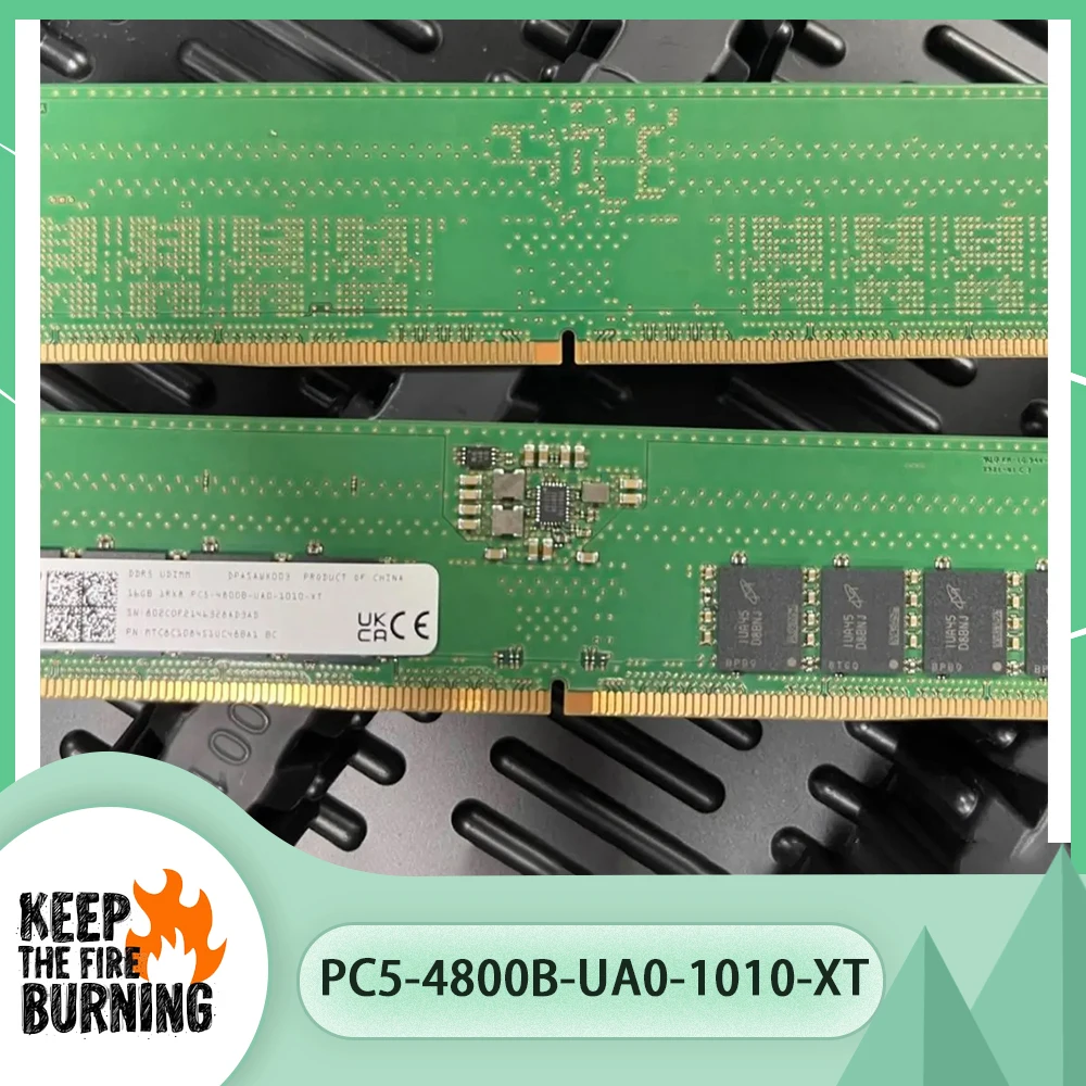 1 PCS PC5-4800B-UA0-1010-XT Micron DDR5 RAMs 16GB 4800MHz Desktop Memory DDR5 16GB 1RX8