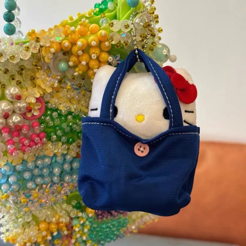 Kawaii Sanrio Hello Kitty Leuke Tas Serie Pluche Pop Rugzak Hanger Pluche Pop Hanger Meisje Anime Festival Verjaardagscadeau