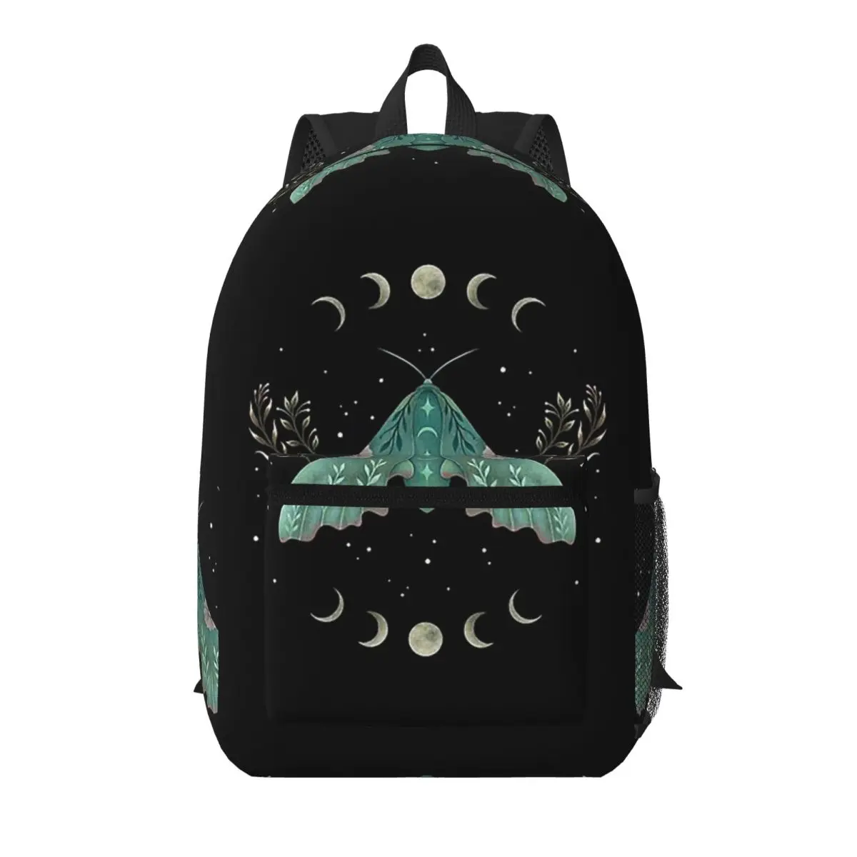 

Luna And Moth Student Backpack School Bag Hiking Travel Daypack for Boys Girls Bookbag Shoulder Bags