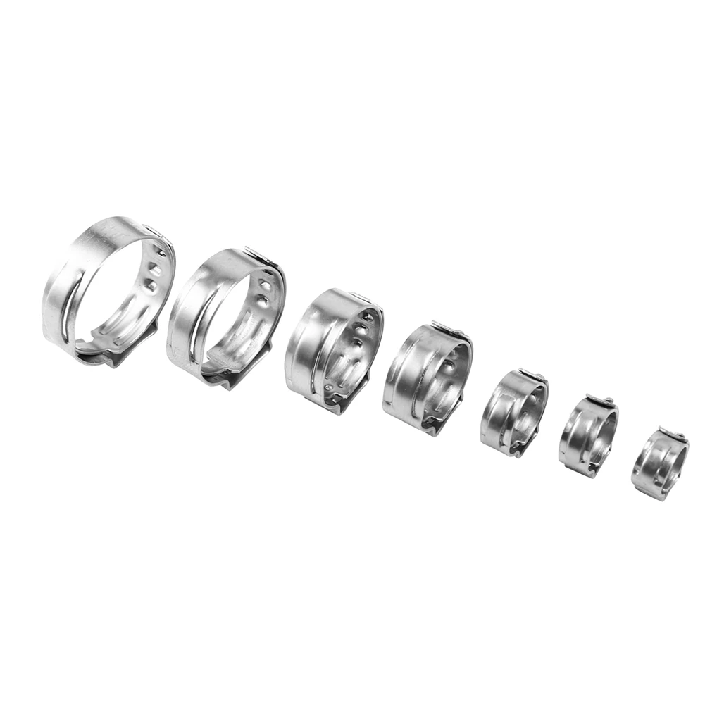 ABKW-304 Stainless Steel Single Ear Non-Steel Hose Clamp Classification Kit, 256 Pieces