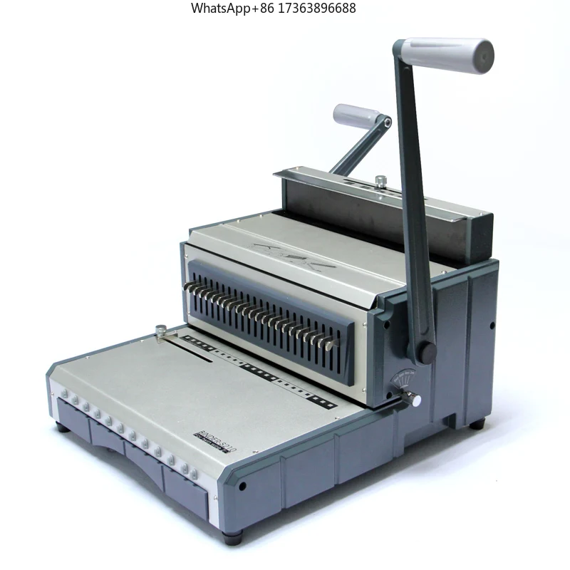 New Design Popular Manual Book Binder Sheet Punch and Wire Binding Machine for Notebook Calendar