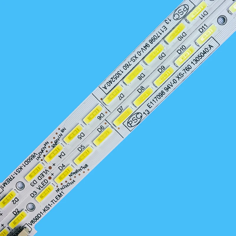 LED Backlight strip 48 lamp For 65LB5200 L65E5690A-3D V650D1-KS2-TLEM1 TREM1 LED65K680X3DU 65E10E 65PFL5W40 V650DK1-LS1