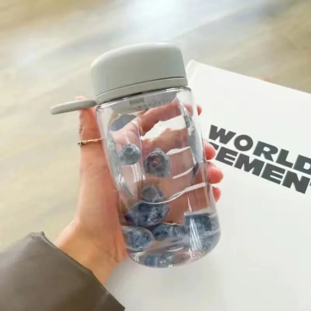 

450ml Transparent Plastic Cup Transparent Leakproof Milk Water Bottles Dustproof Portable Drinking Water Bottle Coffee Cups