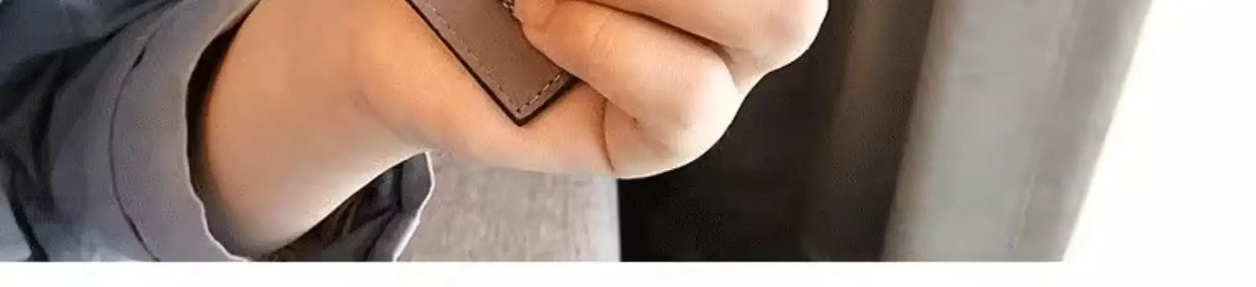 Mini Slim, ultradünne Kartenhülle im Ins-Stil, modische, kurze Geldbörse für Mädchen und Frauen, mit Applikationen, Karten- und Ausweishülle, Geldbeutel. – Detail 10