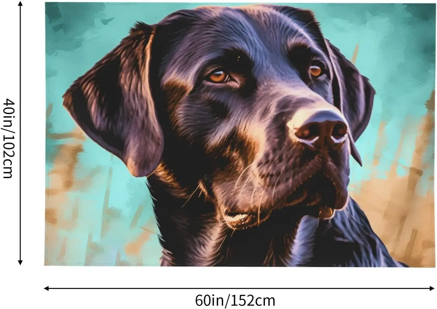 Dog Portrait Canvas Wall Tapestry Dog Lover Gifts Pet Photography Home Gallery Art Modern Canine Wall Decor Decoration Picture
