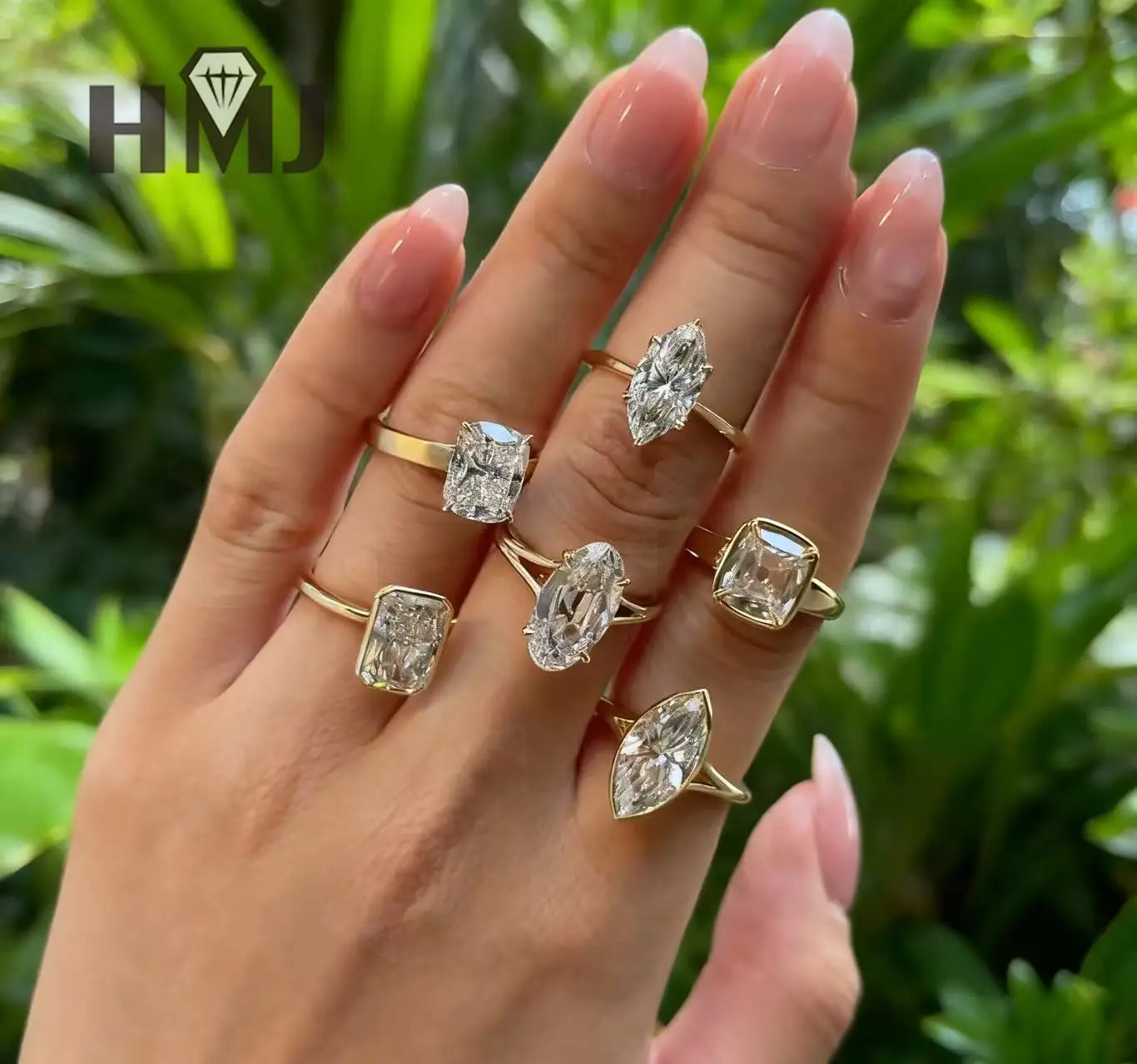 

Moissanite Diamond Ring 18K Gold D Color VVS1 Clarity Marquise Shape 10K 14K S925 for Woman High Quality Wedding Jewelry