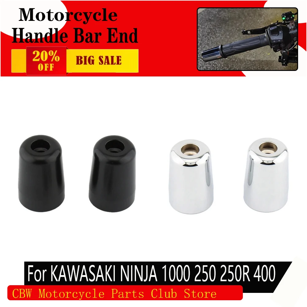 Pour KAWASAKI NINJA 1000 250 250R 400 400R GPZ900R CONCOURS ZRX 1200 1100 ZEPHYR1100 capuchon de poignées de poids d'extrémité de barre de poignée de moto