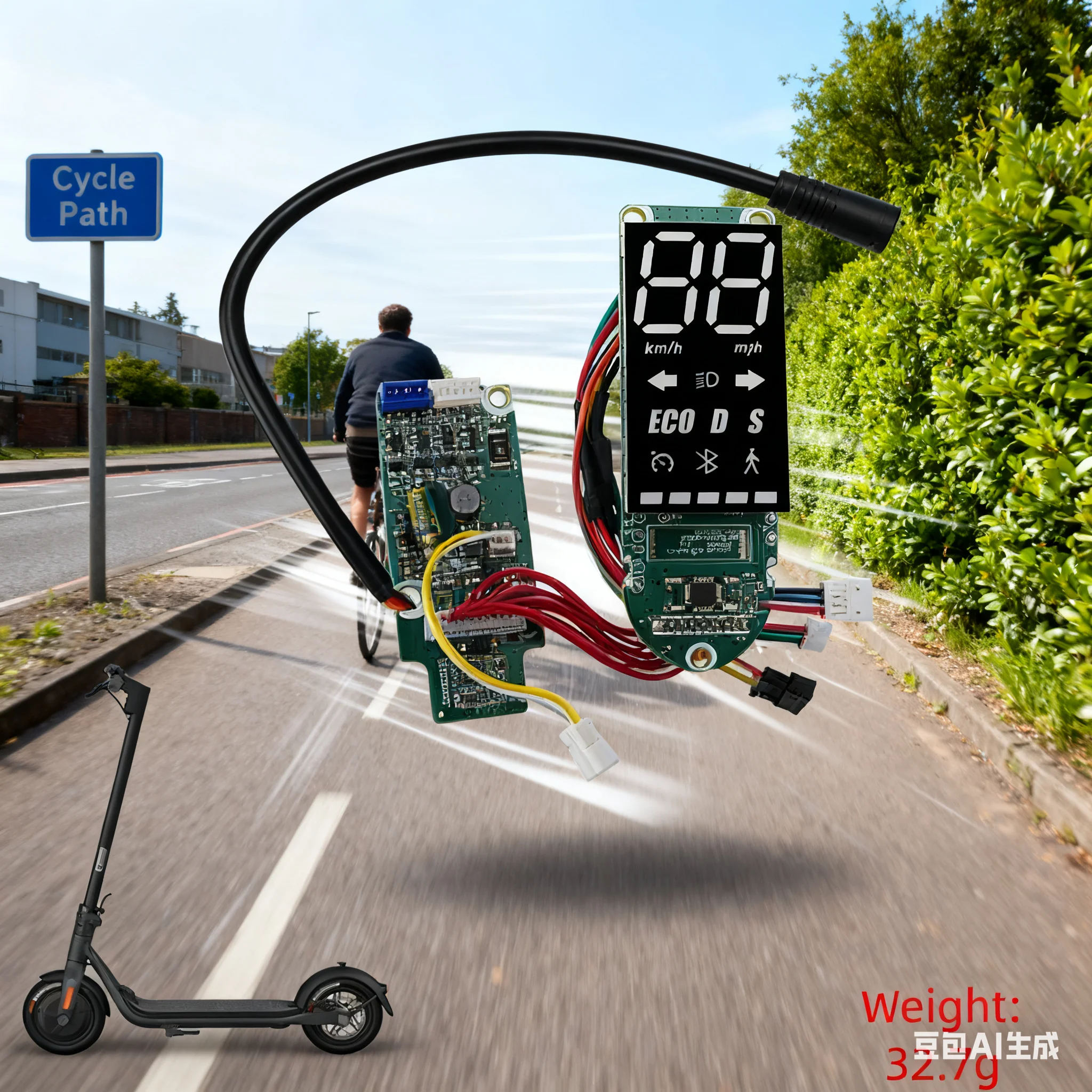 

Dashboard Controller For Ninebot F2/F2 Pro Electric Scooter Accessories LED Display Screen PCB Board Replacement Repair Parts