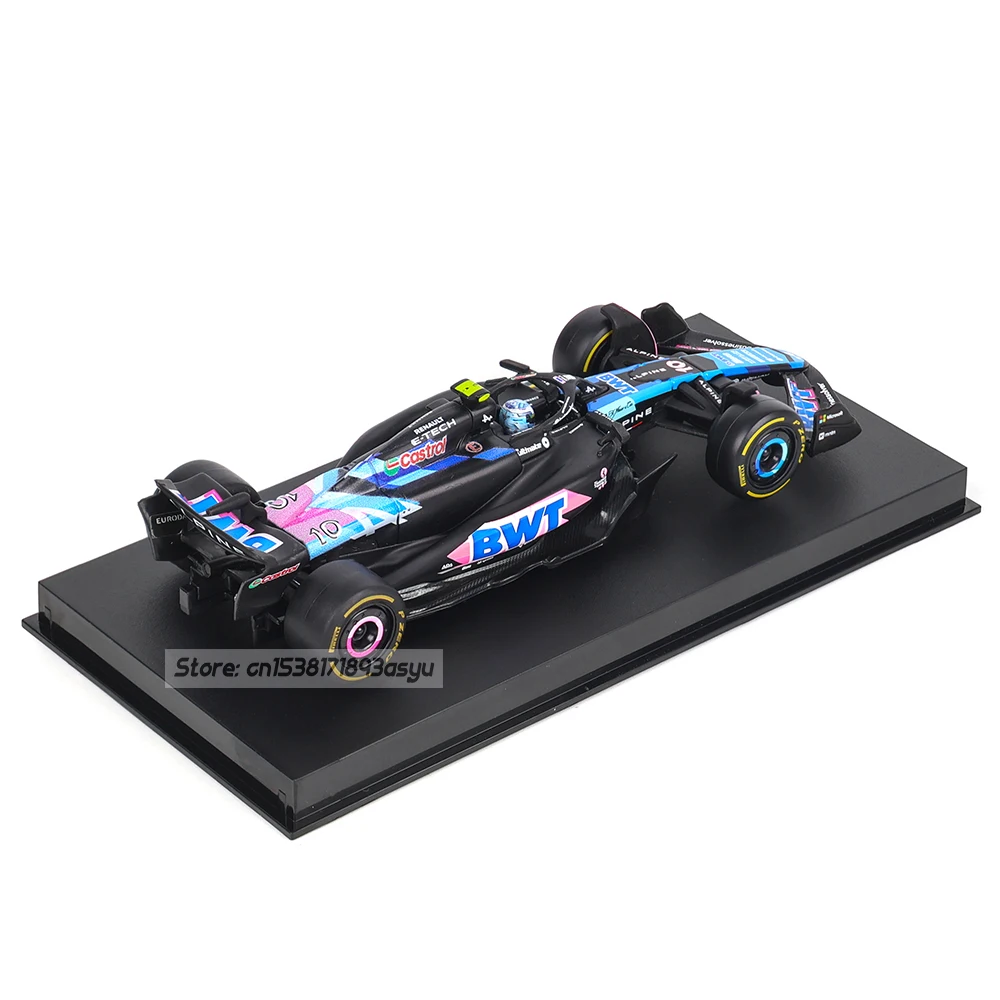 Bburago 1:43 Équipe Alpine F1 2024 A524 10 #   Pierre Gasly 31 #   Esteban Ocon – modèle de voiture en alliage, série de jouets, cadeau de collection, moulé sous pression