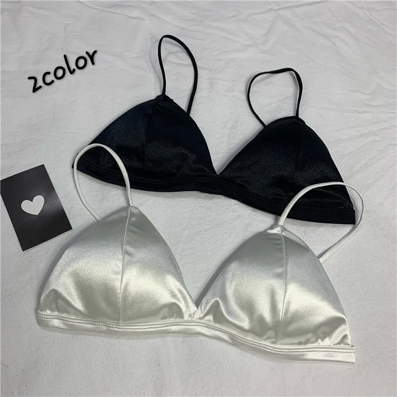 Sexy Tube Top Underwear Suspender Top for Women Anti-exposure French Small Breast Push-up Triangle Underwear To Wrap The Chest