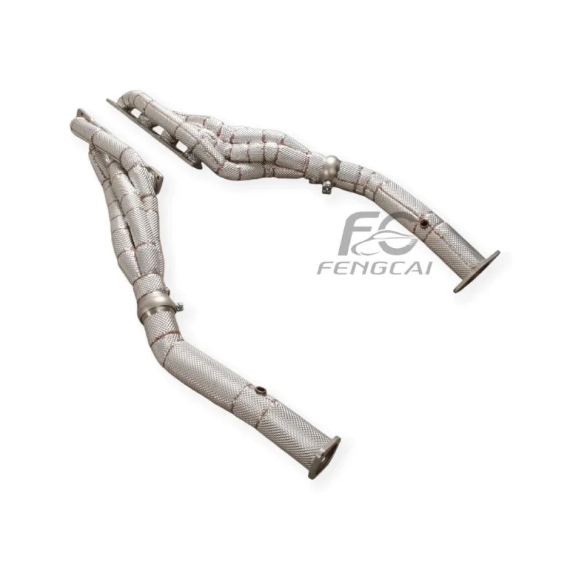 Custom Car Performance Exhaust Header for Dodge RAM 1500 TRX 6.2T Stainless Steel Exhaust Pipes Manifold with Heat Shield view 3