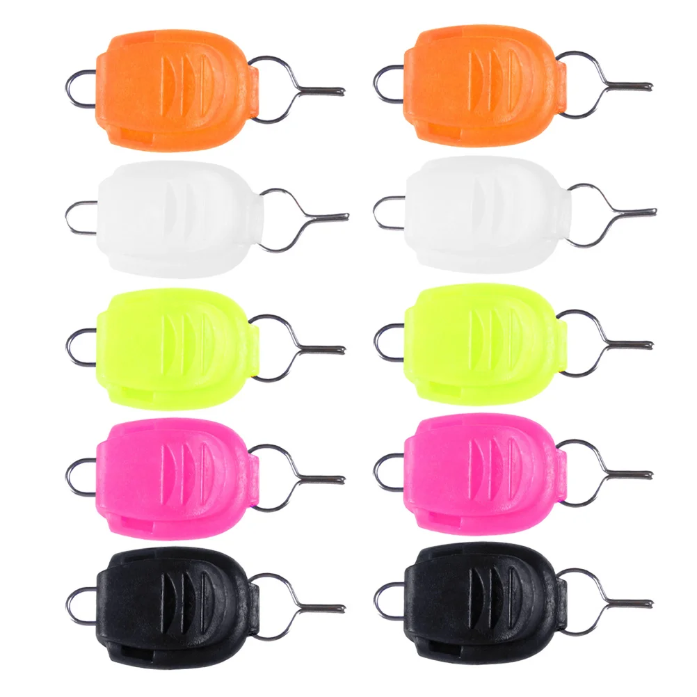

25pcs Fishing Line Clip Luminous Thread Lock Buckle For Fishing Rod Compact Durable Accessories Tackle Wheel Stopper