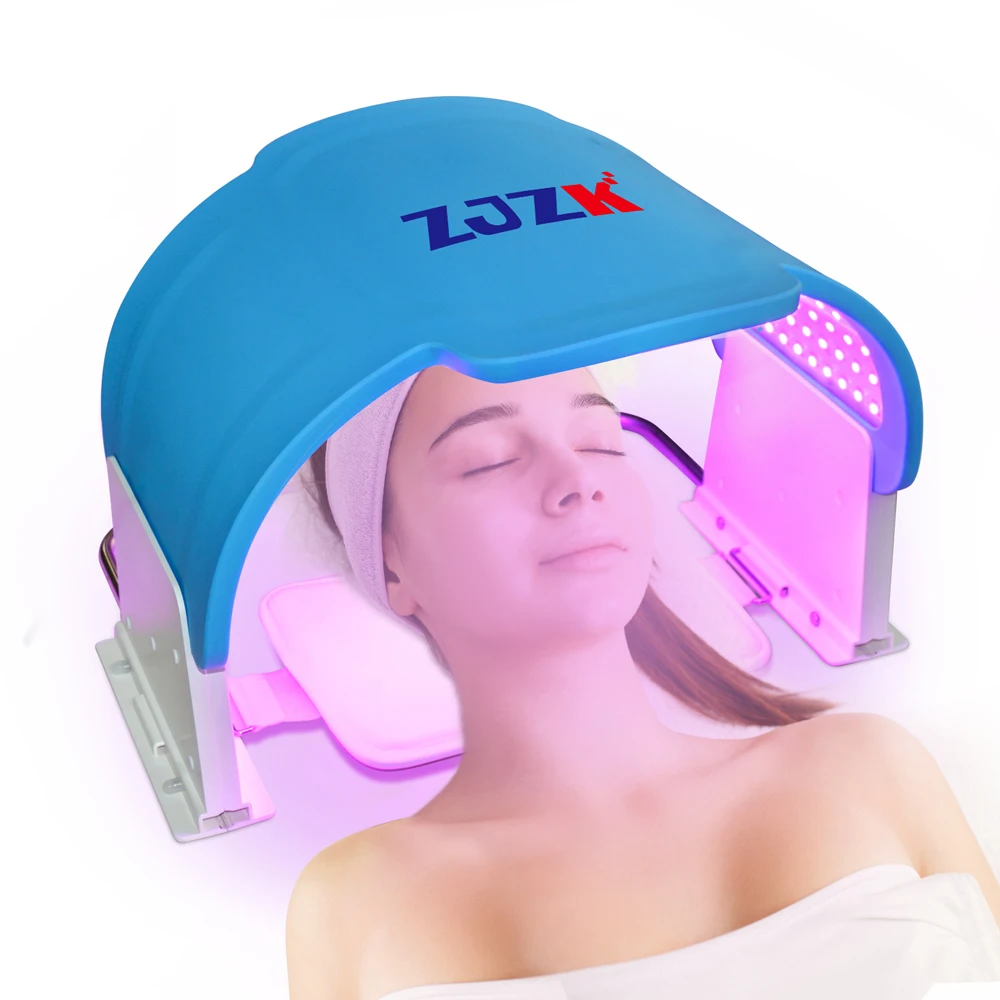 ZJZK 7 Colors Led Face Mask Silicone Good Grade Use for Skin Care Anti Wrinkle Blemish and Blackheads Removal Anti-acne