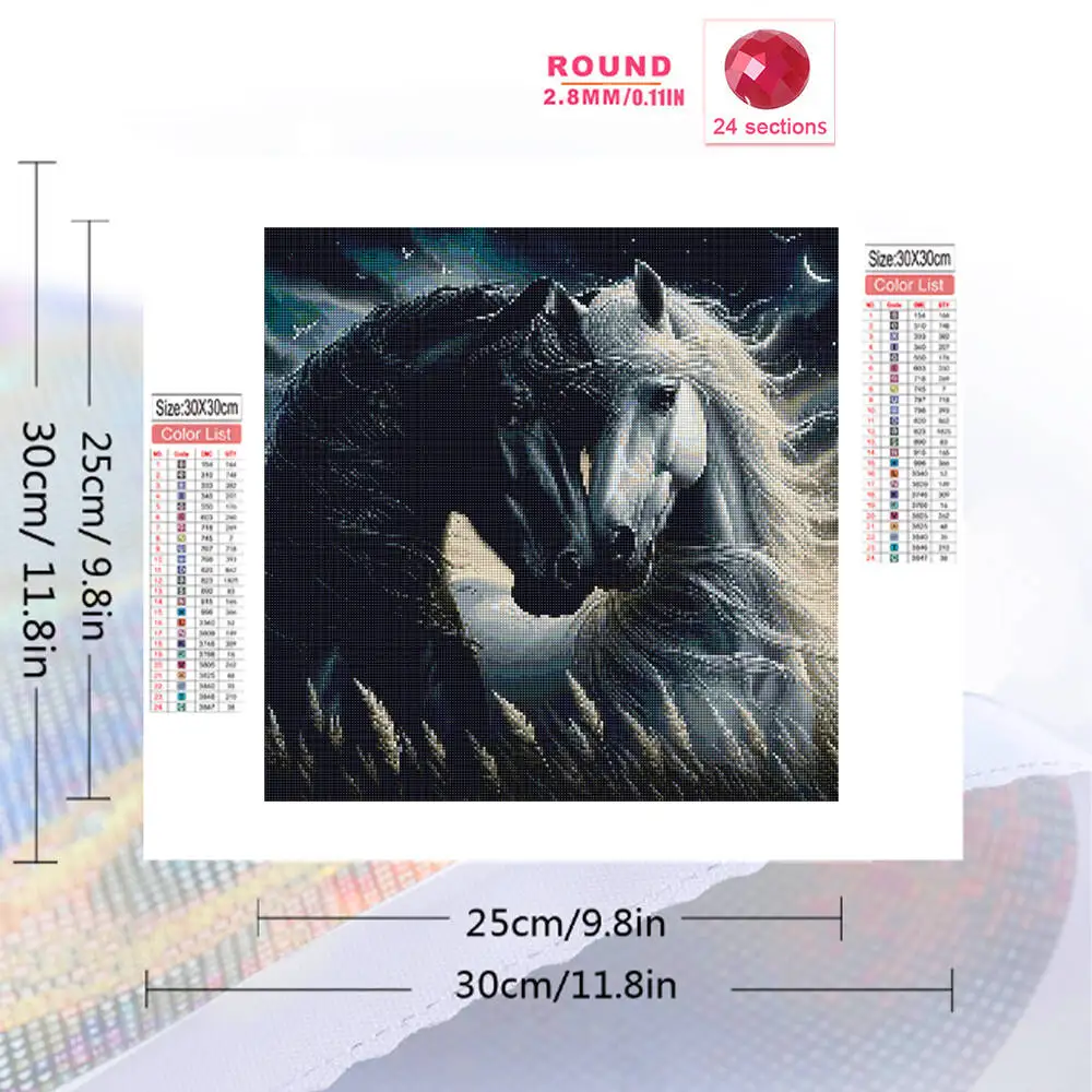 Evershine New Arrival Diamond Embroidery Horse Animal Painting Suitable For Beginners DIY Diamond Mosaic Handmade Gift