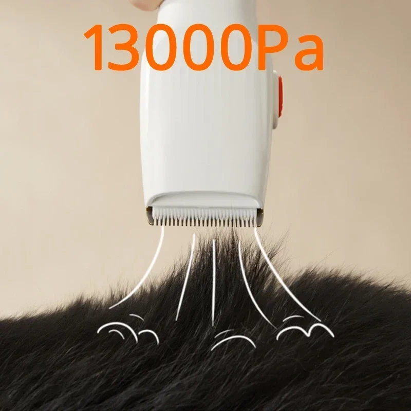 UWANT Pet Hair Vacuum Cleaner 2.5L Capacity Larger Pet Hair Dust Cup Pet Grooming Vacuum & Dog Grooming Dog Brush Kit