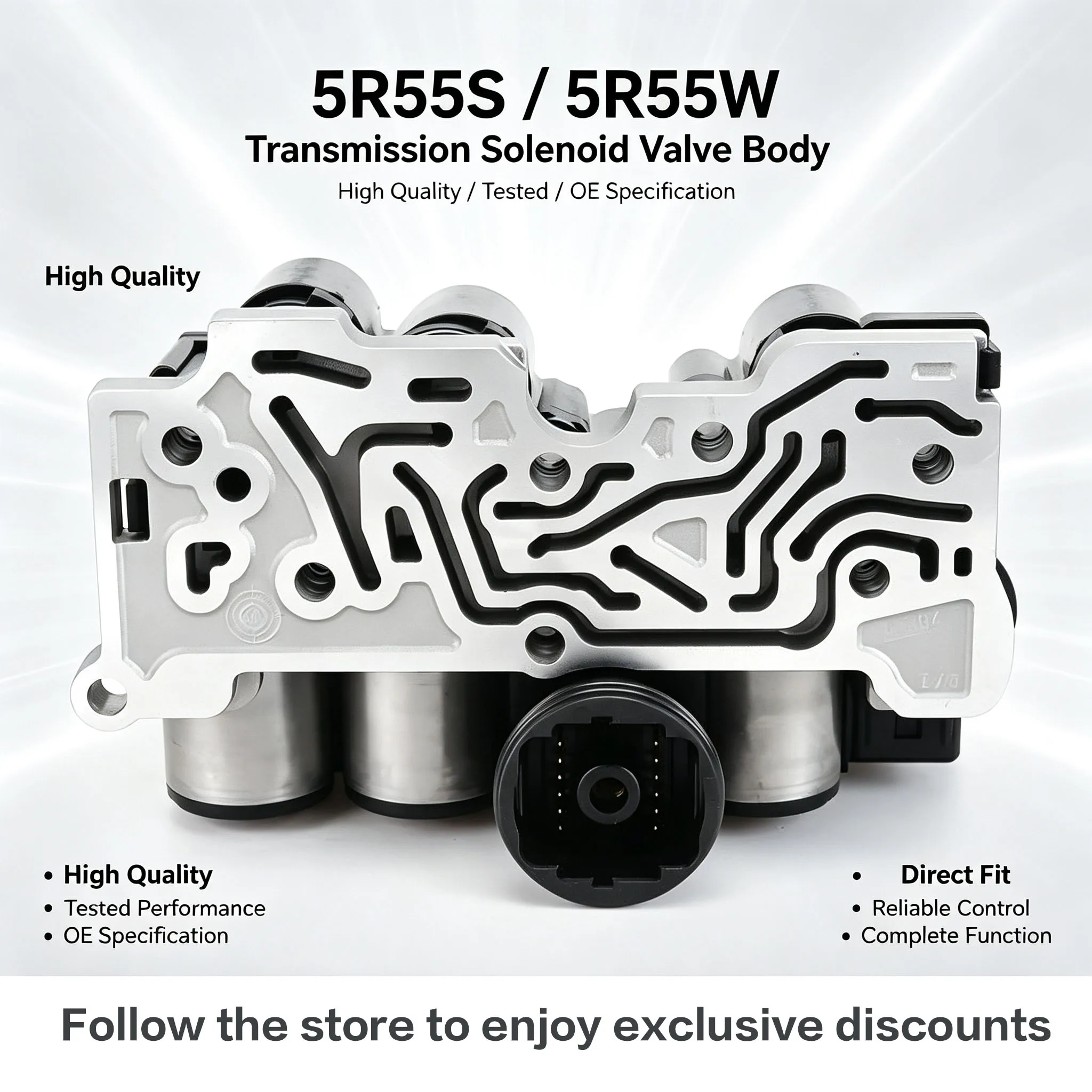 5R55S 5R55W Solenoid Block Pack (Tested) 9L2Z7G391AA for Ford Explorer Auto Transmission (01 - up)