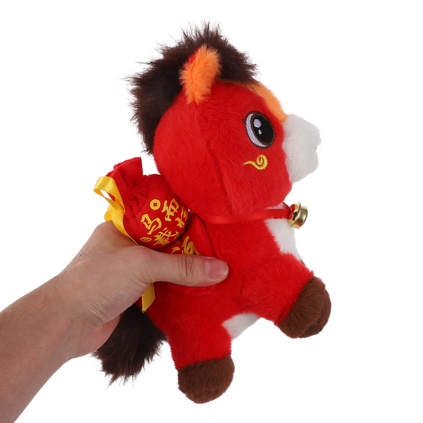 

Мягкая игрушка-лошадь — талисман 2026 года (Год Лошади) по китайскому зодиаку, украшение для кровати и стола, счастливый талисман на Весенний фестиваль