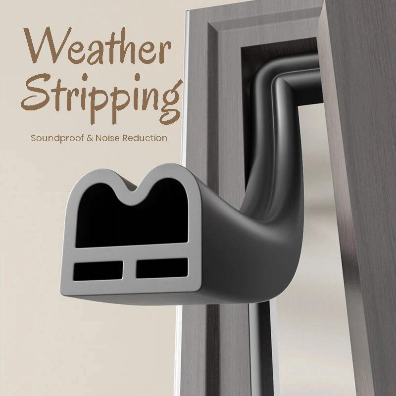 

3 Cavity M Seal Strip, Noise Reduction, Self Adhesive, Windproof, Dustproof, Anti Collision for Security Door and Window