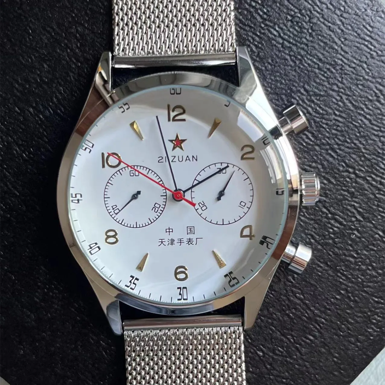 42mm chine Aviation chronographe Quartz 1963 montre pour hommes 21 Zuan pilote étanche toile mode Unique militaire mâle montre