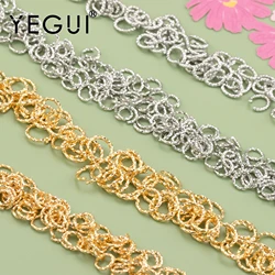 YEGUI M603,jewelry accessories,nickel free,18k gold rhodium plated,0.3 microns,jump ring,jewelry making,diy earring necklace